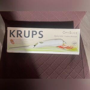 Krups OptiSlice Electric Knife - White